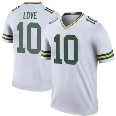 Packers #10 Jordan Love Nike Away Limited Jersey 2XL White